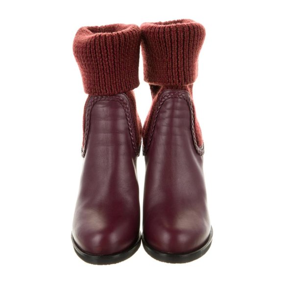 Gucci Leather and Knit Sock Boots - Picture 3 of 6